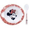 Set Pappa Disney Minnie per Microonde – Piatto Fondo + Cucchiaio per Bambina (10+ mesi)