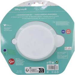 Set Pappa Disney Minnie per Microonde – Piatto Fondo + Cucchiaio per Bambina (10+ mesi)