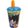 Bicchiere con Cannuccia Dragon Ball Z in Plastica - 430 ml