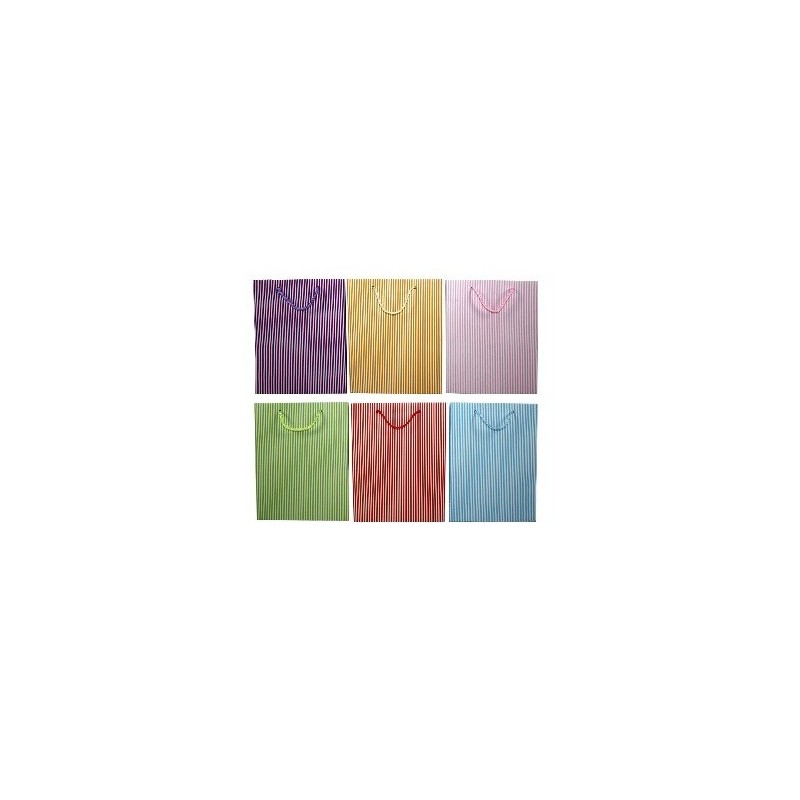 SHOPPERS BUSTA CARTA RIGHE CM18X14X7