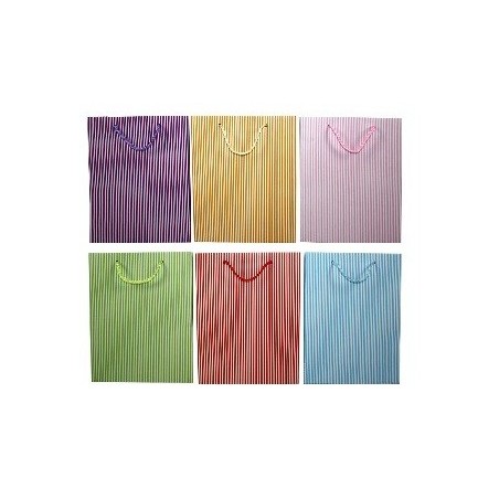SHOPPERS BUSTA CARTA RIGHE CM18X14X7