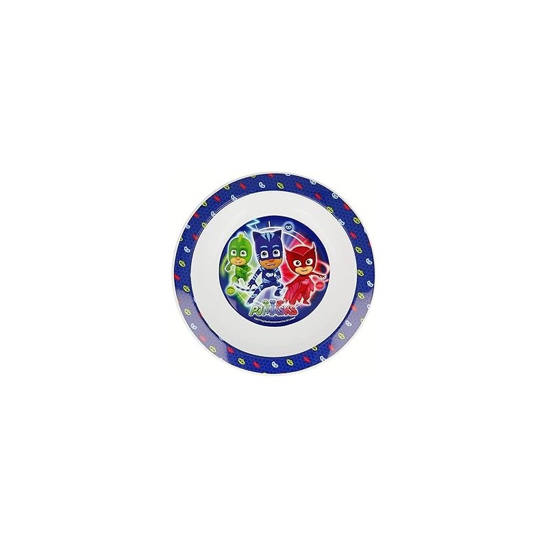 Piatto fondo PJ Masks in plastica per microonde, diametro 16 cm, per bambini