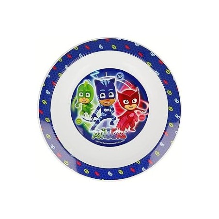 Piatto fondo PJ Masks in plastica per microonde, diametro 16 cm, per bambini