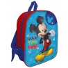 Set Scuola Asilo 5 Pezzi Mickey Mouse - Zaino 3D con LED, Borraccia, Porta Merenda, Bicchiere, Tovaglietta Topolino Disney