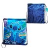 Sacca Borsone di Stitch Celeste Boys Disney Borsa Tempo Libero Scuola Palestra 38X29cm Bambini