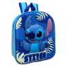 Zaino Asilo Bambino 3D Stitch Disney – Zainetto Scuola Materna 30 cm con Spallacci Regolabili e Manico