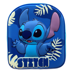 Zaino Asilo Bambino 3D Stitch Disney – Zainetto Scuola Materna 30 cm con Spallacci Regolabili e Manico