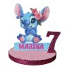 Centro Tavola Sagoma Stitch Personalizzato: Nome ed Età – Effetto 3D