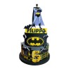 Torta Scenografica Batman City Personalizzata – Fake Cake in Polistirolo 2 Piani per Compleanno Supereroe