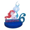 Centro Tavola Sagoma Sirenetta Ariel Personalizzato: Nome ed Età Disney