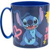 Tazza in plastica per microonde Stitch Disney 350 ml - Mug per scuola e tempo libero