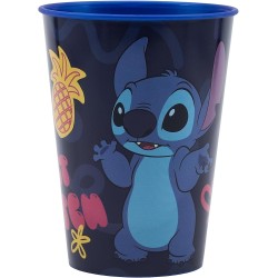 Bicchiere Plastica Lilo Stitch Disney 260 ml Scuole e tempo libero Bambini