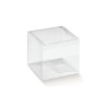 10 SCATOLE TRASPARENTE FONDO PER BOMBONIERE FAI DA TE 5X5X5CM NASCITA BATTESIMO MATRIMONIO PORTA CONFETTI