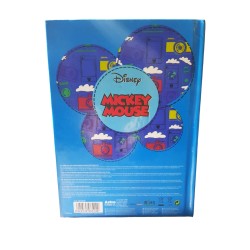 "Diario Scuola 10 Mesi Mickey Mouse - Copertina Imbottita, Quadretti, Ufficiale Disney"