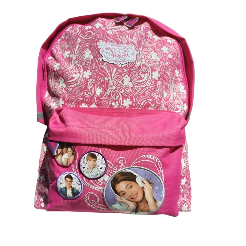 Zaino Scuola Americano Violetta Music Disney Rosa Borsa Bambina