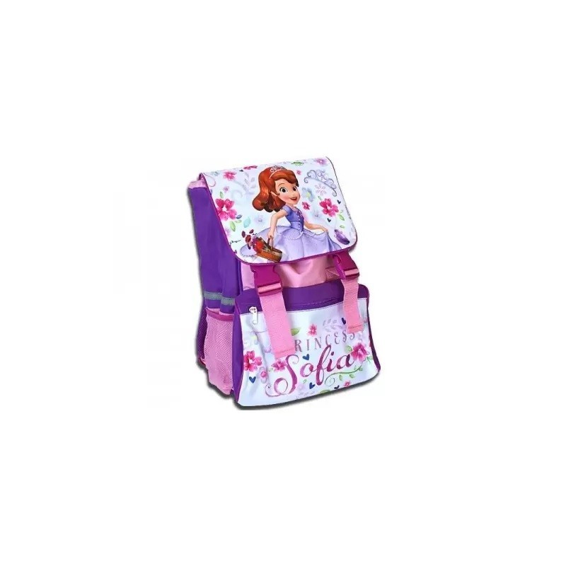 Zaino Estensibile Principessa Sofia Disney per Bambina, Scuola Elementare, 41 cm, con Spallacci Imbottiti e Tasche Multiuso