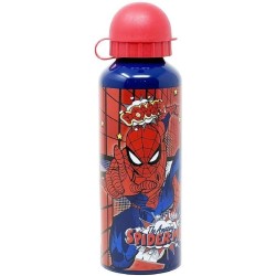 BORRACCIA IN ALLUMINIO SPIDERMAN MARVEL CON BECCUCCIO E COPERCHIO 500 ML UOMO RAGNO SCUOLA E TEMPO LIBERO BAMBINO