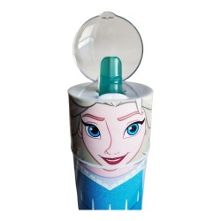 Borraccia Frozen Disney Sagomata con Beccuccio Ripiegabile 350ml - Perfetta per Scuola e Tempo Libero