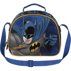 Cestino Termico Batman Marvel 3D per Bambini – Borsa Porta Pranzo Asilo con Tracolla Zaino Scuola Materna 26x20,5 cm