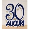 Numero Personalizzato in Polistirolo Glitterato - Decorazione per Compleanni, Anniversari, Battesimi e Eventi Speciali -