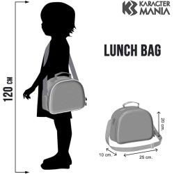 Cestino Termico Batman Marvel 3D per Bambini – Borsa Porta Pranzo Asilo con Tracolla Zaino Scuola Materna 26x20,5 cm