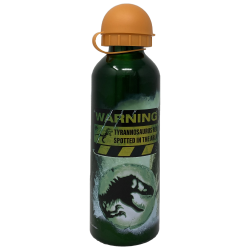 Borraccia Bambini 500ml Jurassic World in Alluminio con Beccuccio Retrattile e Coperchio – Bottiglia Scuola Sport Dinosaurs