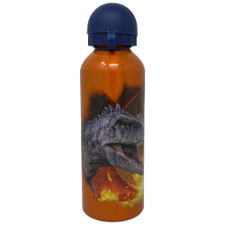 Borraccia Bambini 500ml Jurassic World in Alluminio con Beccuccio Retrattile e Coperchio – Bottiglia Scuola Sport Dinosaurs