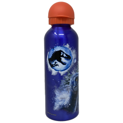 Borraccia Bambini 500ml Jurassic World in Alluminio con Beccuccio Retrattile e Coperchio – Bottiglia Scuola Sport Dinosaurs