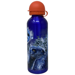 Borraccia Bambini 500ml Jurassic World in Alluminio con Beccuccio Retrattile e Coperchio – Bottiglia Scuola Sport Dinosaurs