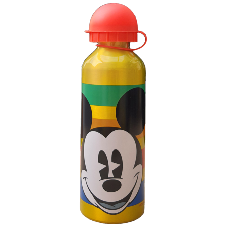 BORRACCIA IN ALLUMINIO MICKEY MOUSE DISNEY TOPOLINO CON BECCUCCIO E COPERCHIO 500 ML BAMBINI