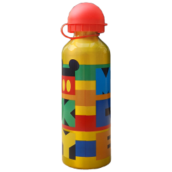 BORRACCIA IN ALLUMINIO MICKEY MOUSE DISNEY TOPOLINO CON BECCUCCIO E COPERCHIO 500 ML BAMBINI