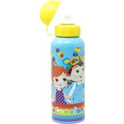 Borraccia in Alluminio Cocomelon 500 ml – Beccuccio Retrattile e Coperchio Protettivo per Bambini