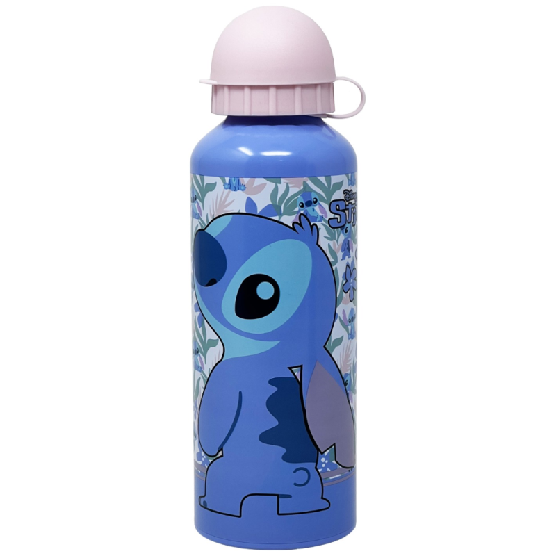 Borraccia Alluminio Lilo & Stitch 500 ml – Con Beccuccio e Coperchio, Bambina, Scuola e Tempo Libero