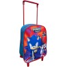 "Zaino Scuola Asilo con Trolley Sonic Disney - Ruote e Manico Allungabile - 30 cm"