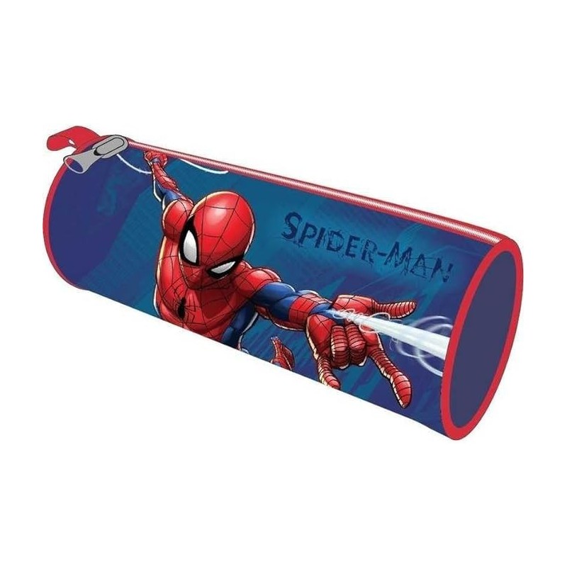 Astuccio Tombolino Porta Colori Spiderman Marvel - Chiusura a Zip Ideale per Scuola e Tempo Libero Bambini"