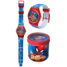 Orologio Analogico Bambino Spiderman Marvel in Scatola di Latta – Idea Regalo Supereroi – Cinturino Regolabile