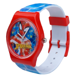 Orologio Analogico Bambino Spiderman Marvel in Scatola di Latta – Idea Regalo Supereroi – Cinturino Regolabile