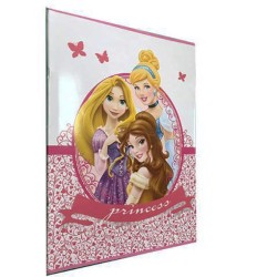 Quaderno Maxi Rig. C Principesse Disney A4 - 100gr, Soggetti Assortiti, Set da 10 Pz
