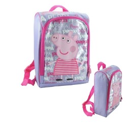 Zaino Termico Peppa Pig per Asilo – 30 cm con Funzione Portapranzo