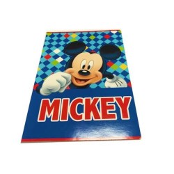 Mickey Disney Maxi Rig.10MM Quaderno 80gr A4 -Soggetti Assortiti 10Pz Topolino