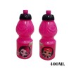 Borraccia Plastica LOL con Beccuccio Retrattile - 400 ml per Scuola e Sport