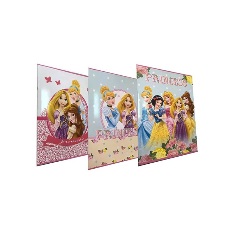 Quaderno Maxi Rig. B Principesse Disney A4 - 100gr, Soggetti Assortiti, Set da 10 Pz