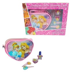Set Regalo Principesse Disney per Bambine | Tracolla Cuore, Accessori Capelli e Make-Up