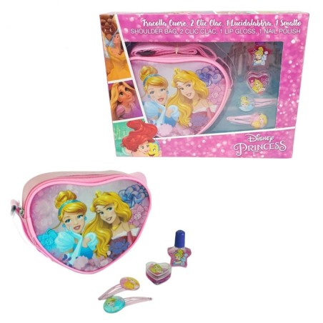 Set Regalo Principesse Disney per Bambine | Tracolla Cuore, Accessori Capelli e Make-Up