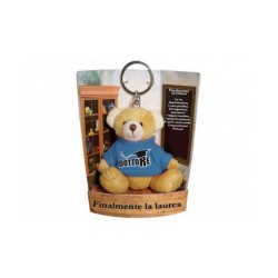 Peluches Orsetto Laureato Alta Qualità Portachiavi Laurea Dottore CM 10