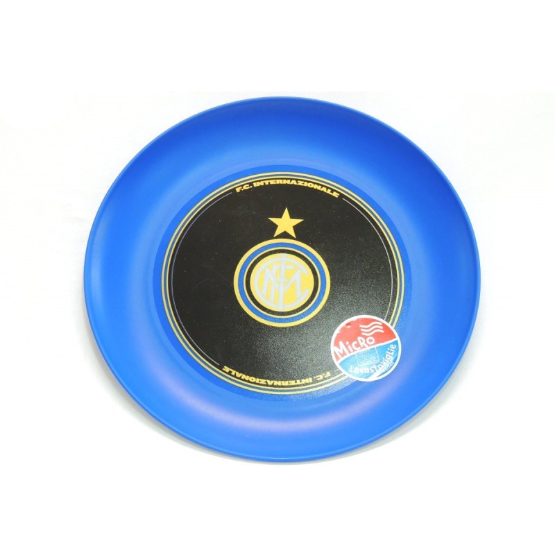 Piatto Piano FC Inter Ufficiale 22 cm – Plastica Resistente, Microonde, Bambini, Scuola e Tempo Libero