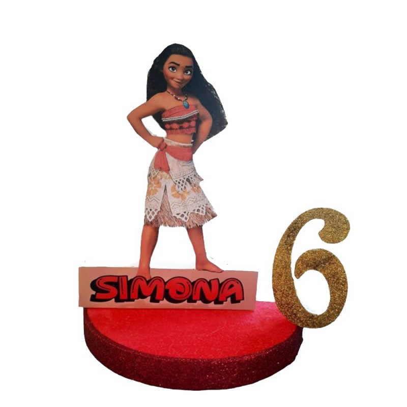 Centro Tavola 3D Vaiana Disney - Compleanno Personalizzato
