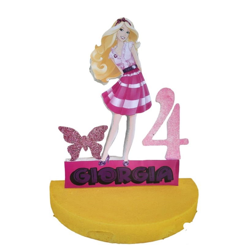 Centro Tavola 3D Barbie - Compleanno Personalizzato