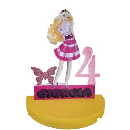 Centro Tavola 3D Barbie - Compleanno Personalizzato