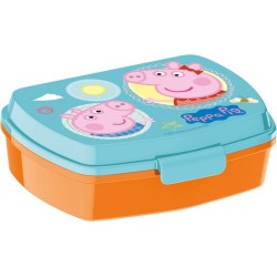 Portapranzo Contenitore Peppa Pig Porta Merenda 17x14x6 cm - Scuola e Tempo Libero